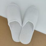 Тапочки махровые белые, 5 мм