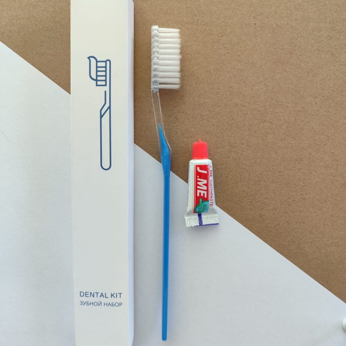 Зубной набор для гостиниц в бумажной коробке Premium series