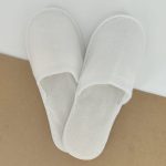 Тапочки флисовые белые, 5 мм, 29 см