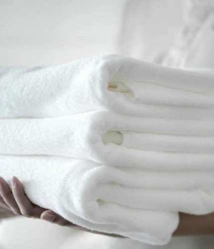 Банное полотенце, 100% хлопок, белое, 800 г, 80 * 155 см